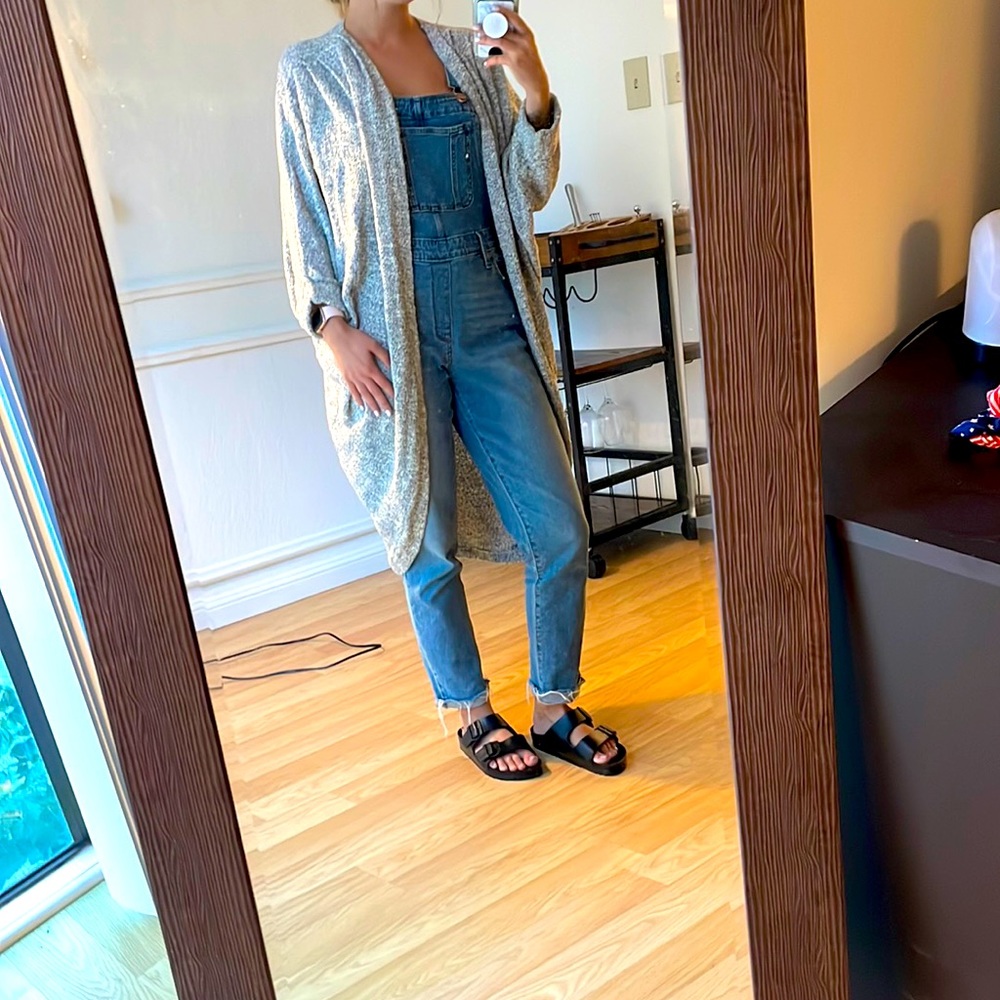 Cozy oversized gray cardigan American Apparel